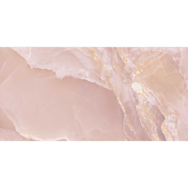 Onyx Rose  60x120cm Polished Rectified Tile- 1.44sqm perbox