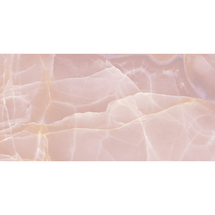 Onyx Rose  60x120cm Polished Rectified Tile- 1.44sqm perbox