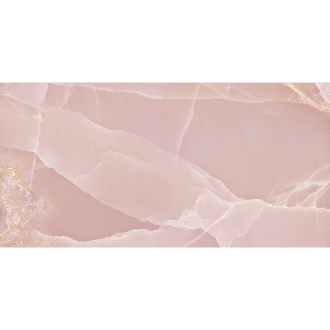 Onyx Rose  60x120cm Polished Rectified Tile- 1.44sqm perbox