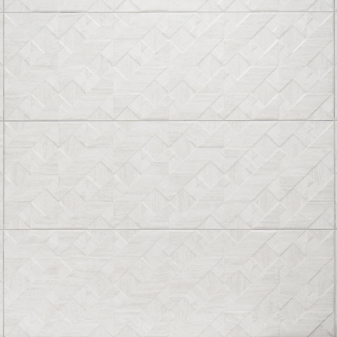 Orsay Pearl Matt Decor Rectified 29.5 x 90cm White Body Tile - 1.33sqm perbox