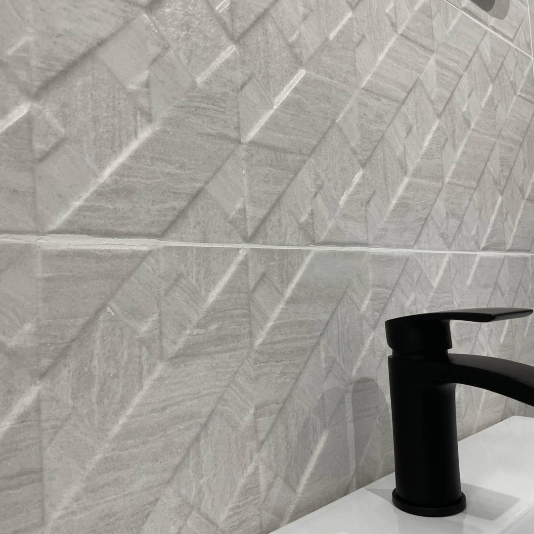 Orsay Pearl Matt Decor Rectified 29.5 x 90cm White Body Tile - 1.33sqm perbox