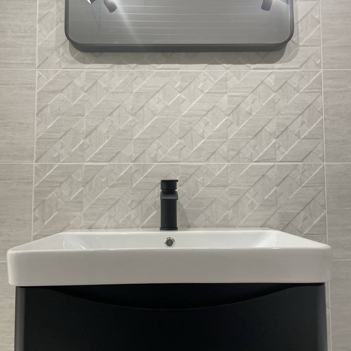 Orsay Pearl Matt Decor Rectified 29.5 x 90cm White Body Tile - 1.33sqm perbox