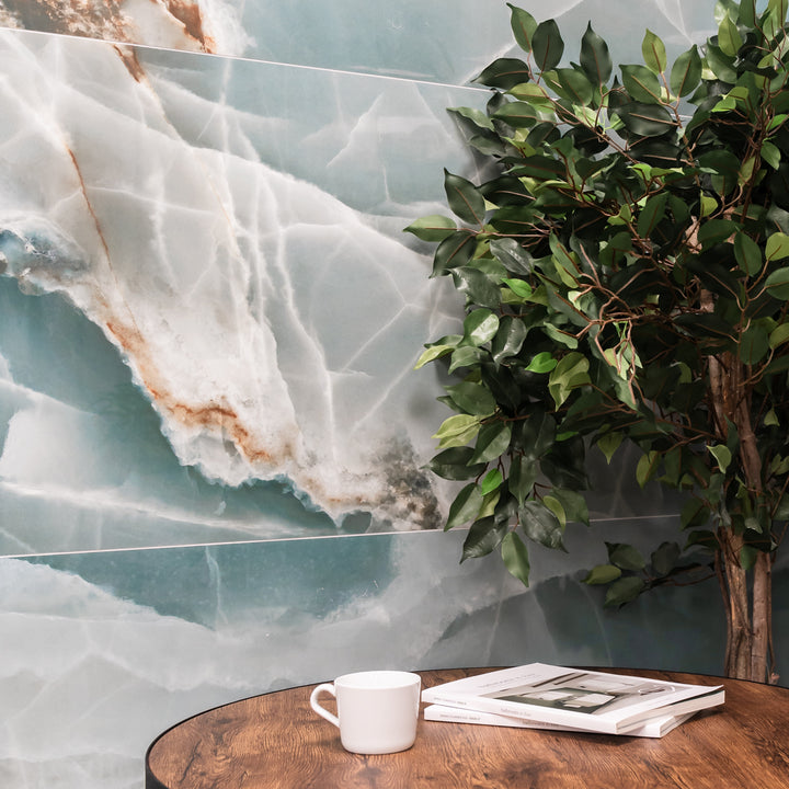 Onyx Turquoise 60 x 120cm Polished Rectified Tile  - 1.44sqm perbox