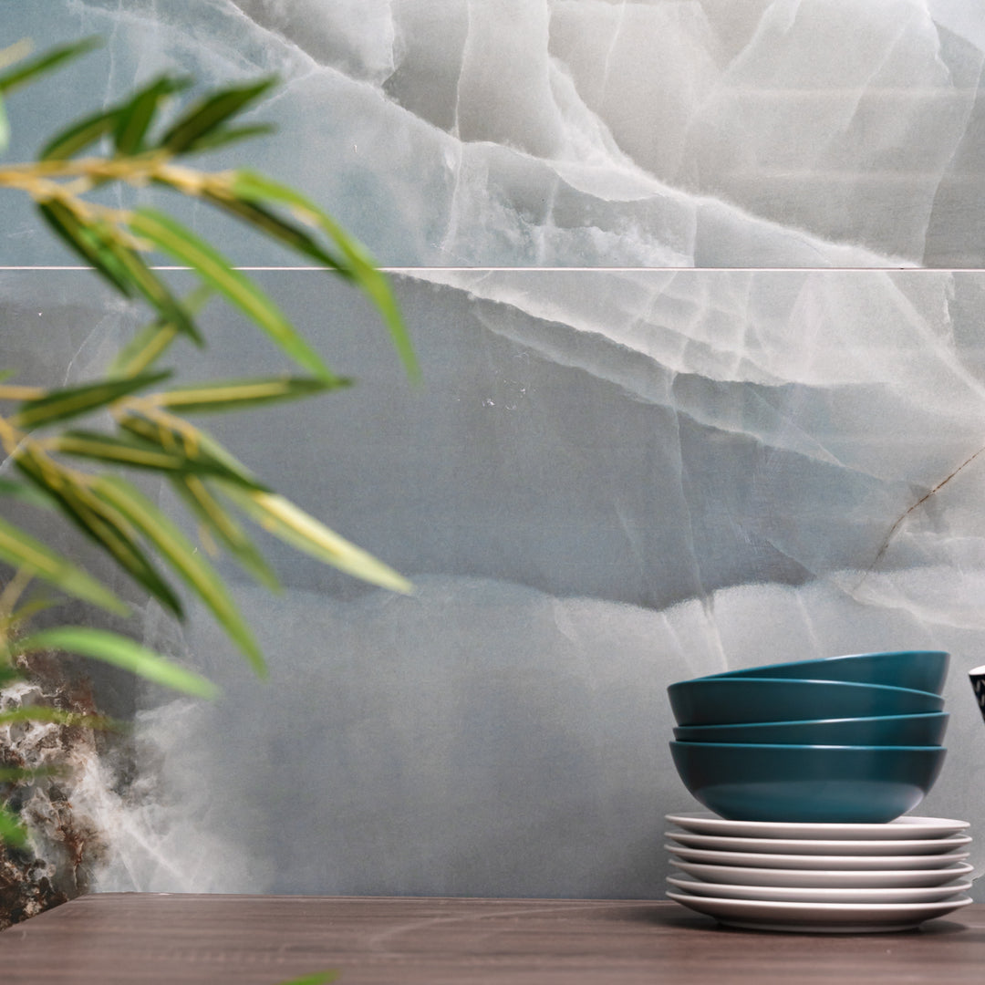 Onyx Turquoise 60 x 120cm Polished Rectified Tile  - 1.44sqm perbox