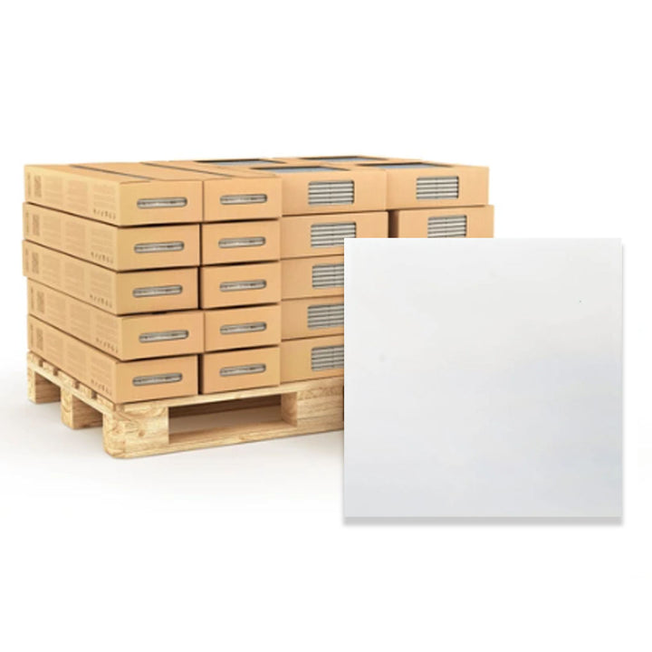 White 150 x 150 Glossy Ceramic Wall Tile  - 118.8sqm Pallet