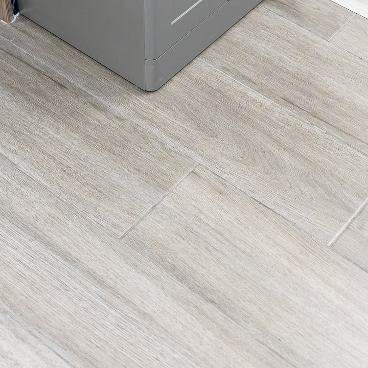 Alberto Grigio 22.5 x 90cm Wood Effect Floor Tile - 1.42sqm perbox