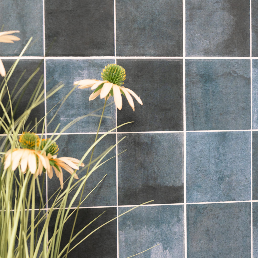 Cool Blue Brick Effect 31.6 x 60cm Wall Tile - 1.52sqm perbox