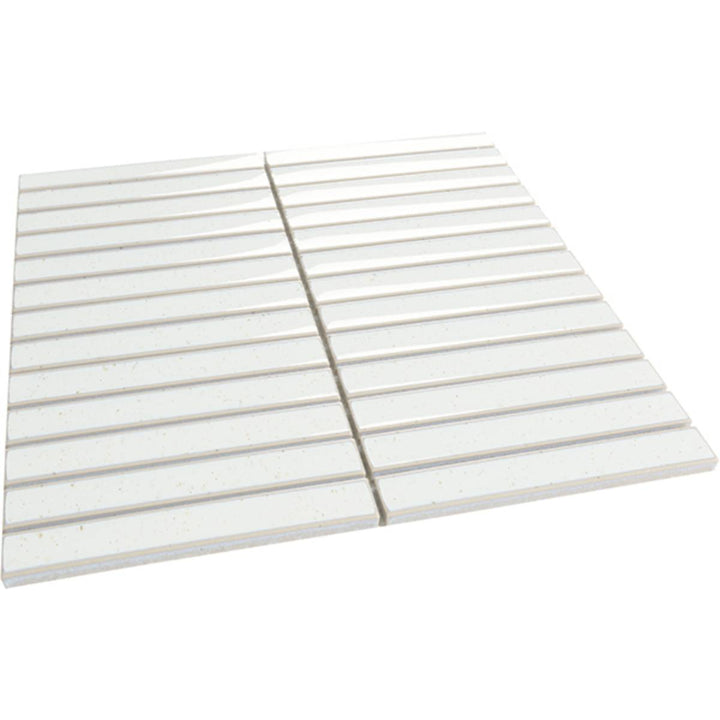 Piano White 29.6 x 29.9cm Mosaic Sheet