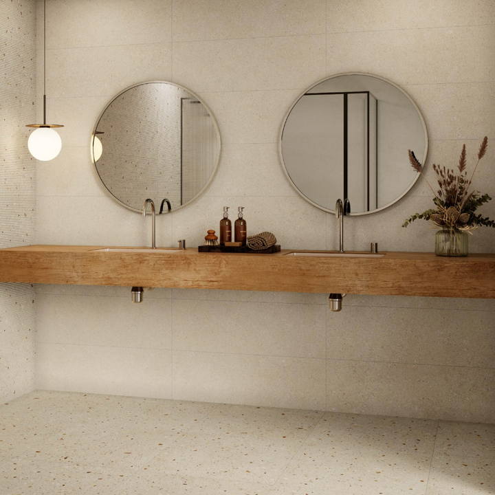 Dolce Beige 30x90 Rectified White Body Wall Tile - 1.08sqm perbox