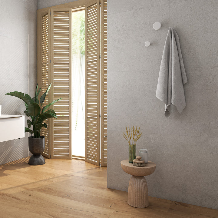 June Gris 60 x 60cm Matt Rectified Porcelain Tile - 1.08sqm perbox