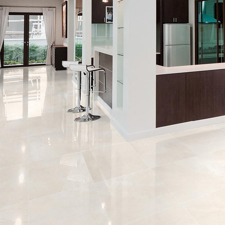 Montecarlo Perla Brillo 61 x 61 Porcelain Floor Tile - 1.86 sqm perbox