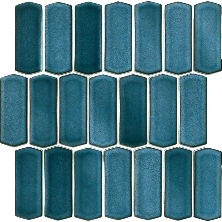Silk Blue 30 x 28.4cm Mosaic Sheet