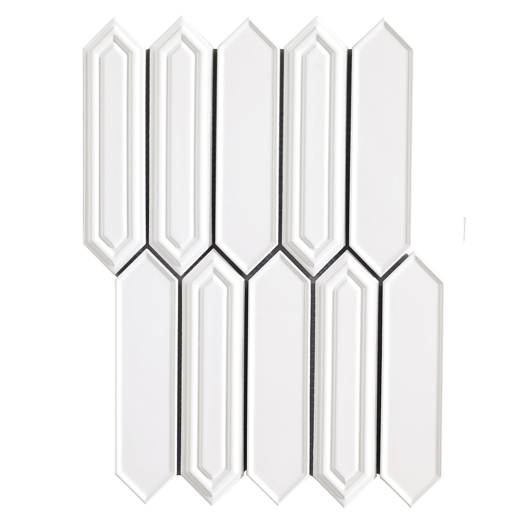 Sevilla Blanco Gloss 35.2 x 25.5cm Mosiac Sheet