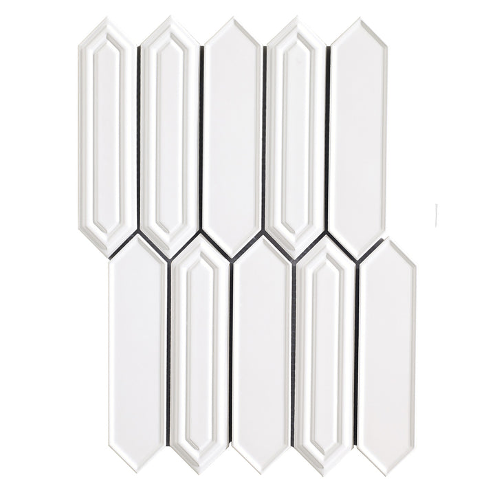 Sevilla Blanco Gloss 35.2 x 25.5cm Mosiac Sheet