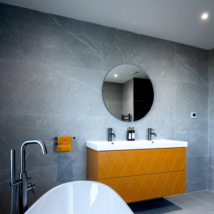 Malek Pearl 60 x 120cm Matt Rectified Porcelain Tile - 1.43sqm perbox