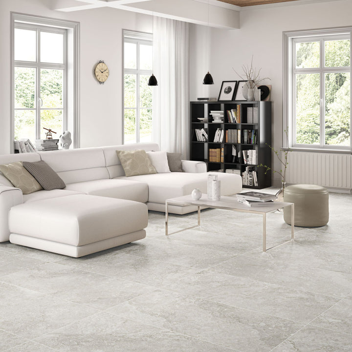 Rockstone Pearl Matt 100 x 100cm Rectified Porcelain Tile - 1.98sqm perbox