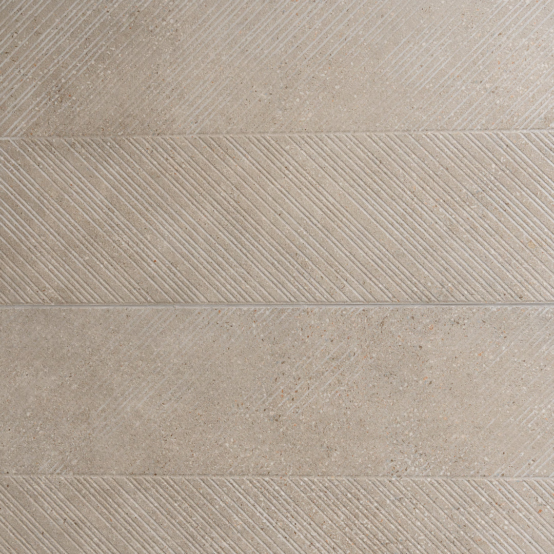 Tip Asphalt Mud Sawn Effect 40 x 120cm Rectified Tile - 1.44sqm perbox