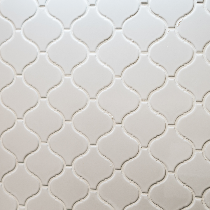 Flame White Gloss 28 x 24.6cm Mosaic Sheet