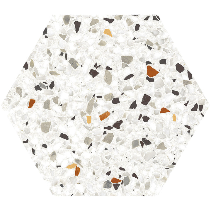 Tempo Mix Matt 20 x 24cm Hexagaon Porcelain Tile - 0.92 sqm perbox