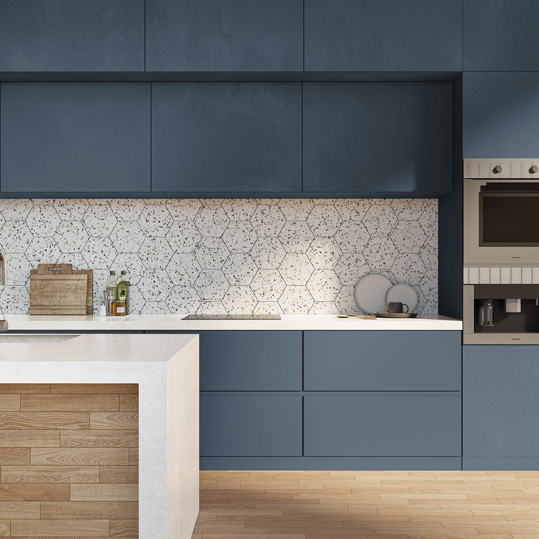 Tempo Mix Matt 20 x 24cm Hexagaon Porcelain Tile - 0.92 sqm perbox