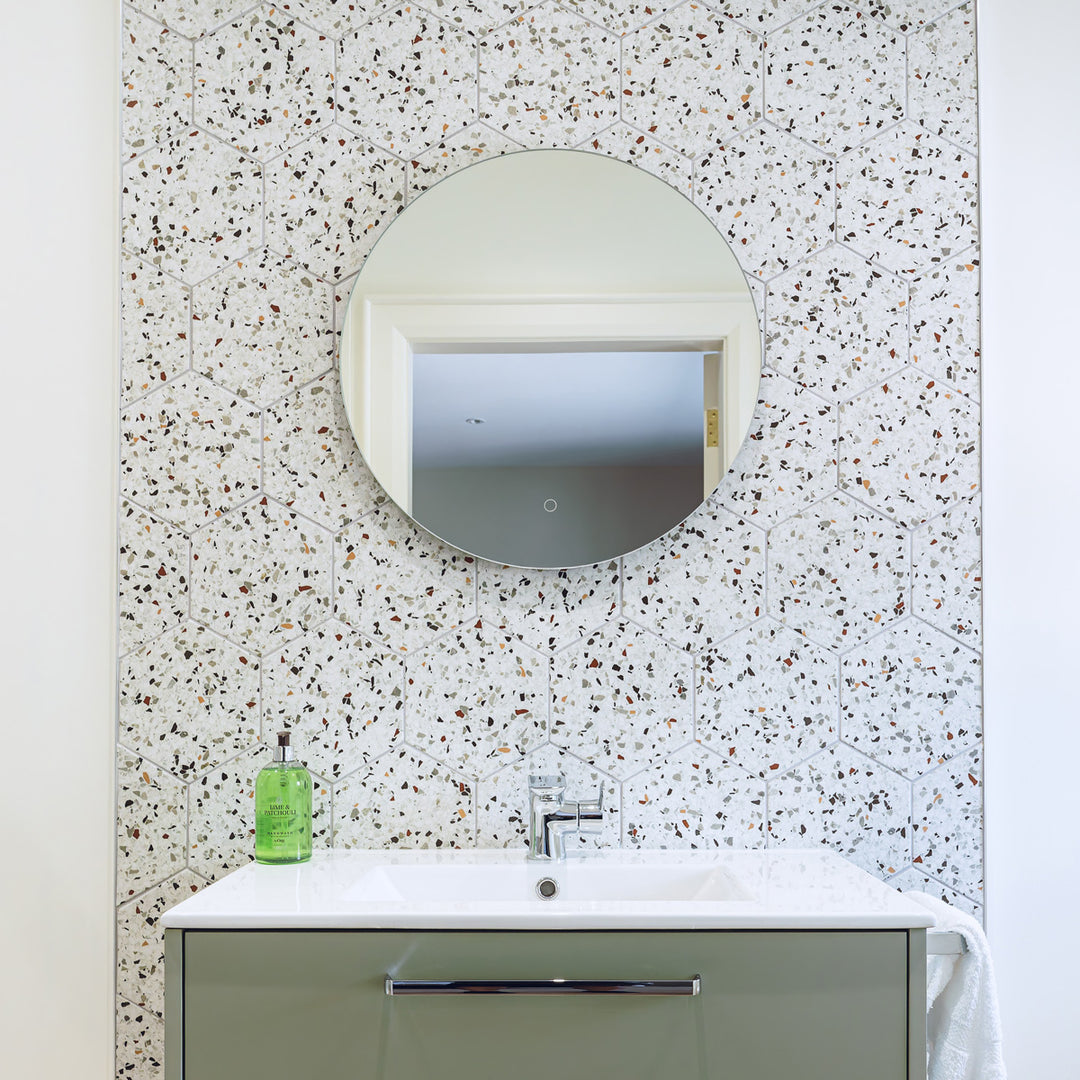 Tempo Mix Matt 20 x 24cm Hexagaon Porcelain Tile - 0.92 sqm perbox