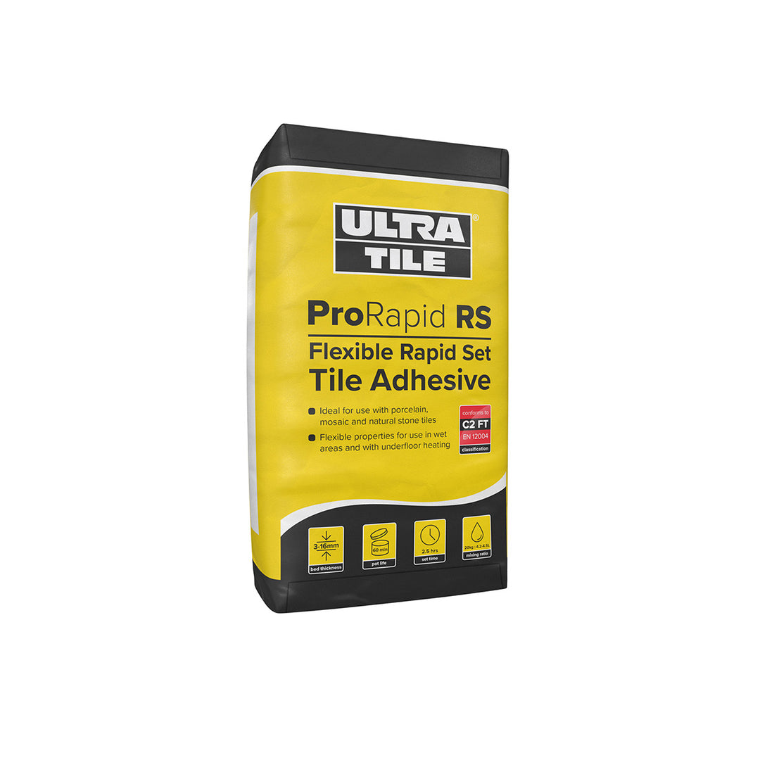 Ultra Tile ProRapid RS  Rapid Set Flexible Tile Adhesive Grey  - 54x 20kg Bags Pallet