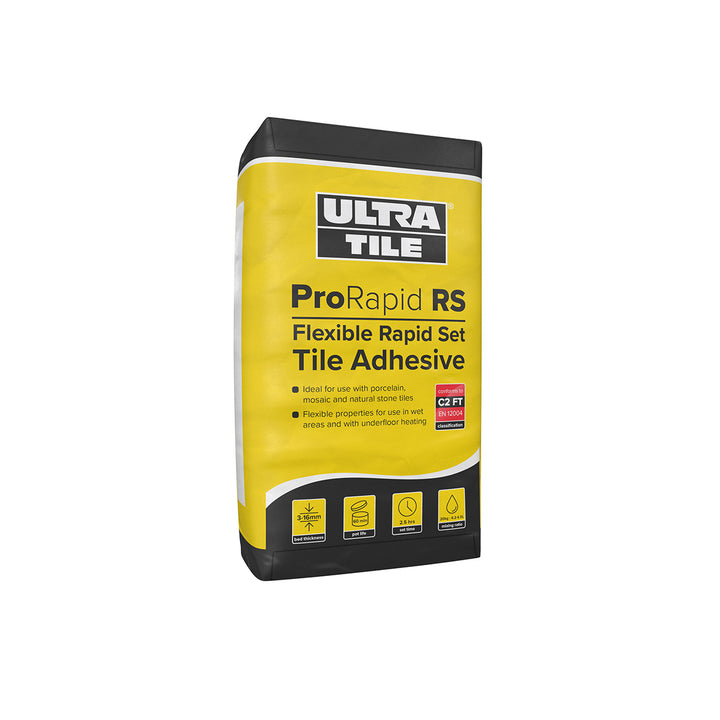 Ultra Tile ProRapid RS  Rapid Set Flexible Tile Adhesive Grey  - 54x 20kg Bags Pallet