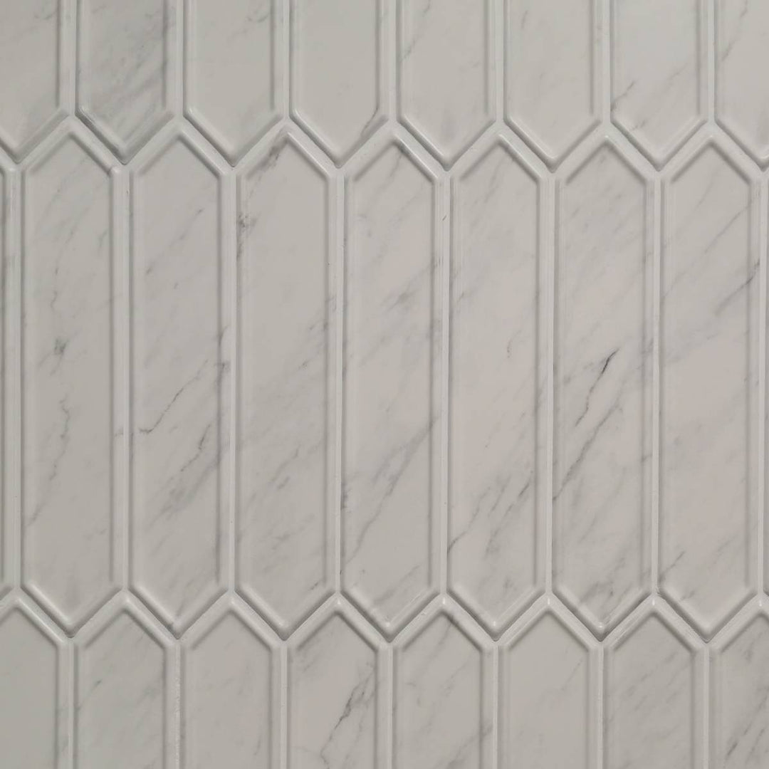 Volakas Pickett Decor Matt 6.5 x 33.2cm Metro Tile - 1.005sqm perbox