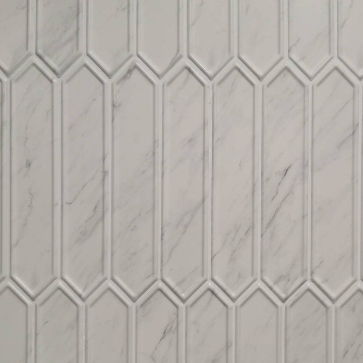 Volakas Pickett Decor Matt 6.5 x 33.2cm Metro Tile - 1.005sqm perbox