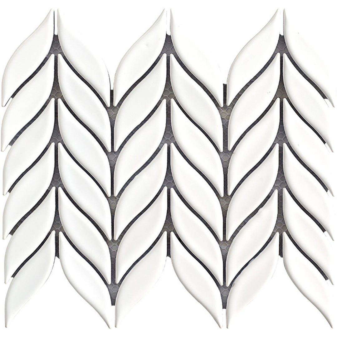 Victory White Gloss 27.5 x 21.96cm Mosaic Sheet