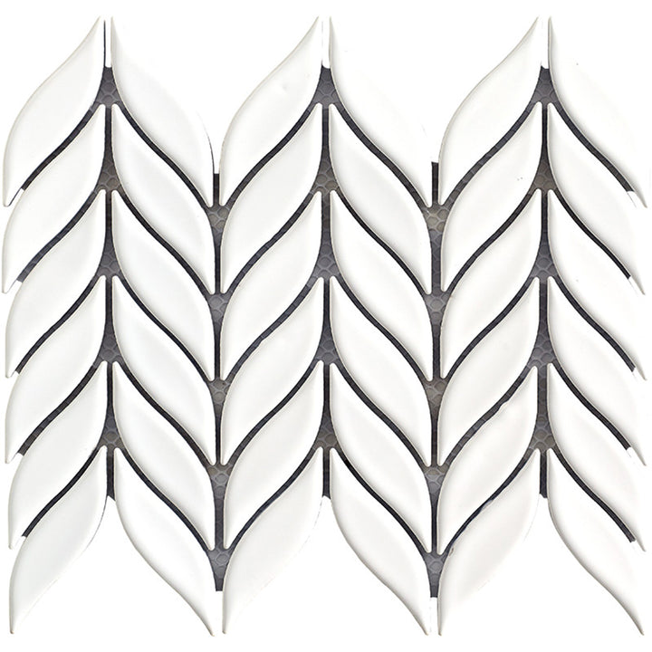 Victory White Gloss 27.5 x 21.96cm Mosaic Sheet