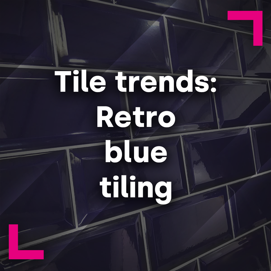 Tile trends: Retro blue tiling