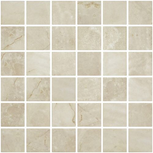 Penta Normatech Ivory Matte Square Non Slip 31.1 x 31.1cm Mosaic Sheet