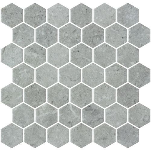 Onix Hex XL Normatech Mosaic Tile - Grey Matte