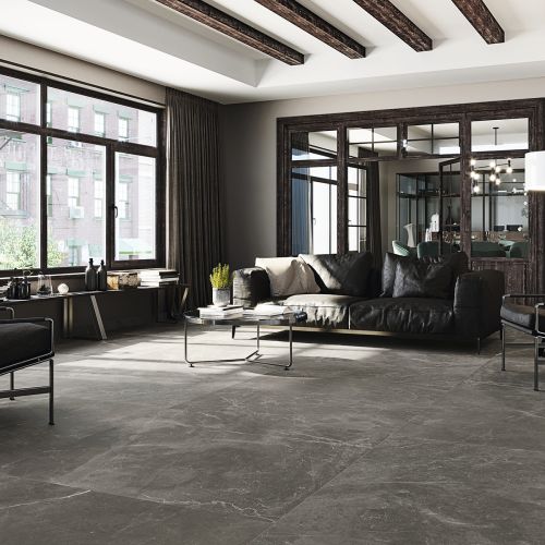 Bayona Grey Polished 120 x 120cm Rectified Porcelain Tile - 1.44sqm perbox