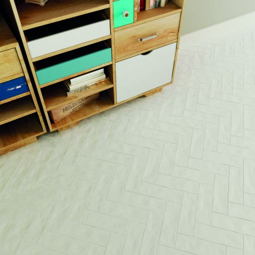 Borgo Matt Soft White 6.5 x 20cm White Body Wall Tile - 0.36sqm perbox