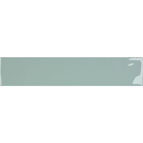 Downtown Glossy Cielo Blue 5 x 25cm Porcelain Wall Tile - 0.75sqm perbox