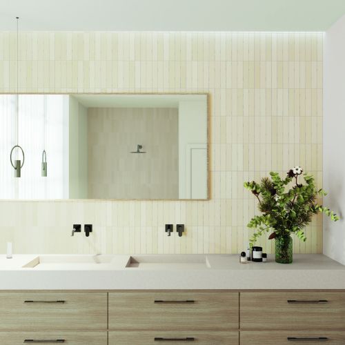 Downtown Matt Beige Cream 5 x 25cm Porcelain Wall Tile - 0.75sqm perbox
