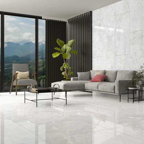 Calacatta Eternal Polished 120 x 120cm Rectified Porcelain Tile - 1.44sqm perbox