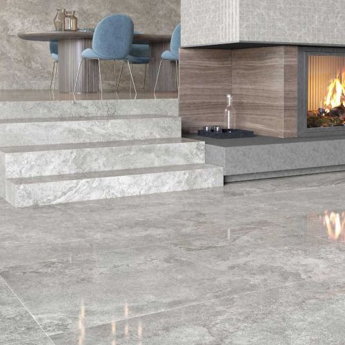 Capadocia Silver Polished 120 x 120cm Rectified Porcelain Tile - 1.44sqm perbox