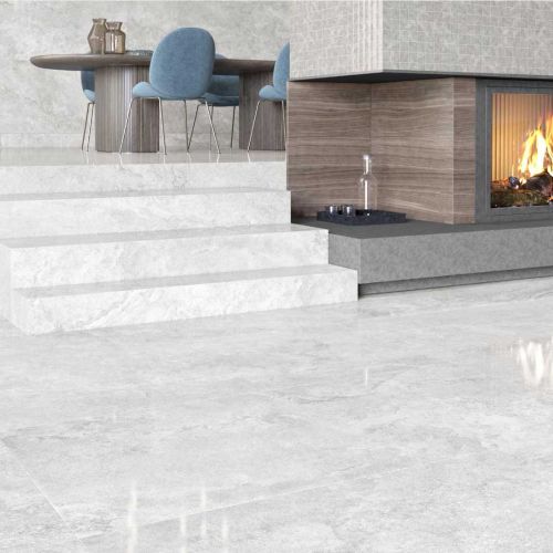 Capadocia White Polished 120 x 120cm Rectified Porcelain Tile - 1.44sqm perbox