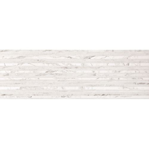 Lumiere Structured Decor Matt 40 x 120cm Rectified White Body Wall Tile - 1.44sqm perbox