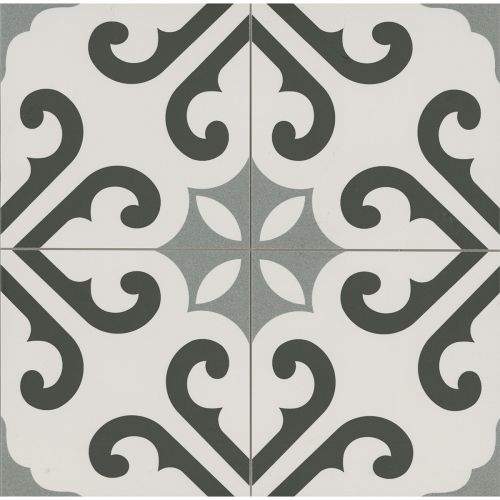 Derby Grey 45 x 45cm Porcelain Pattern Tile - 1.22 sqm perbox