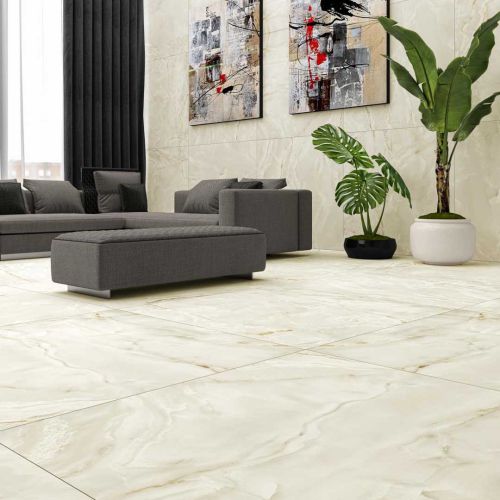 Eternal Beige Polished 120 x 120cm Rectified Porcelain Tile - 1.44sqm perbox
