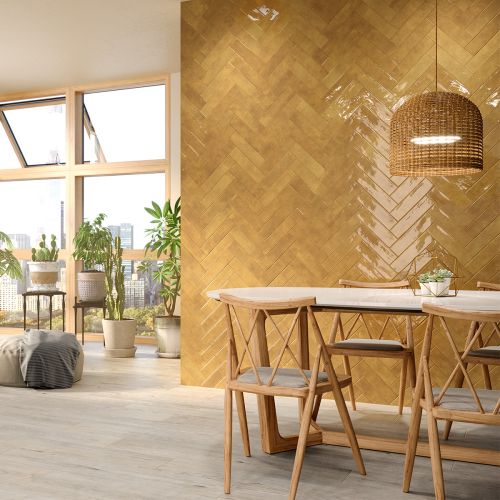 Gemstone Gold 7.5 x 30cm White Body Tile - 0.63sqm perbox