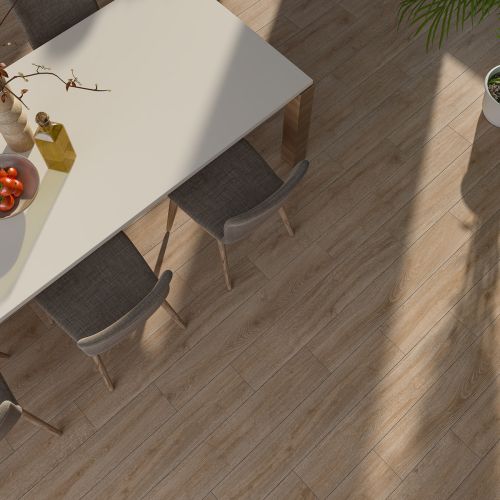 Ikon Nogal 20 x 120cm Rectified Wood Effect Porcelain Tile - 1.68sqm perbox