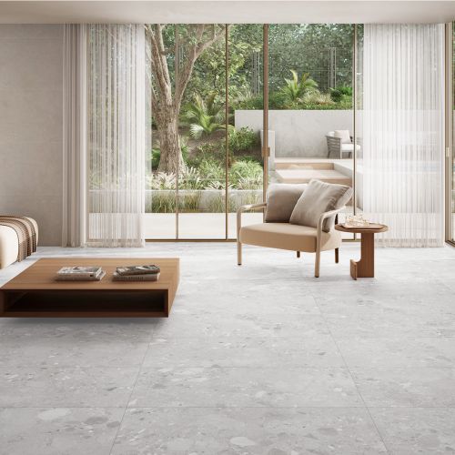 Ura White 60 x 60cm Rectified Porcelain Tile - 1.44sqm Perbox