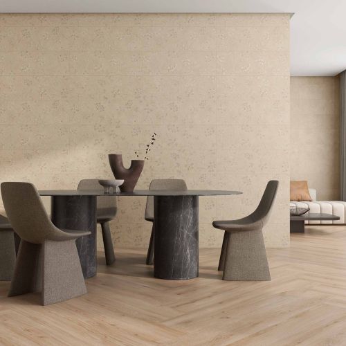 Ostuni Beige Decor 30 x 90cm Matt Rectified White Body Wall Tile - 1.08sqm perbox