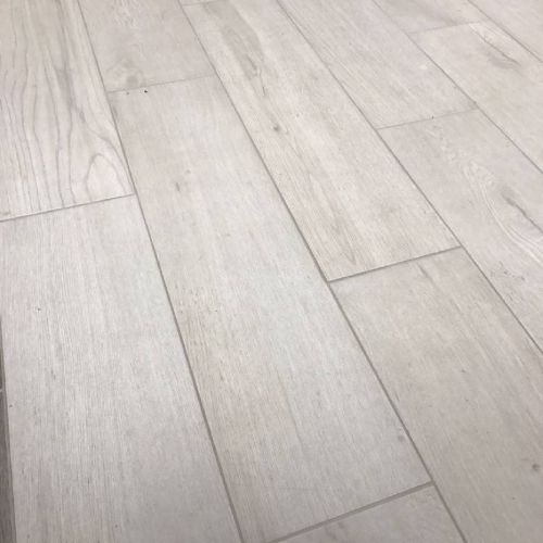 Alberto Bianca 22.5 x 90cm Wood Effect Floor Tile - 1.215sqm perbox (12578)