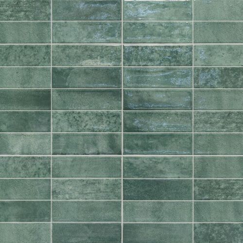 Pool Green Brick Effect 31.6 x 60cm Wall Tile - 1.52sqm perbox